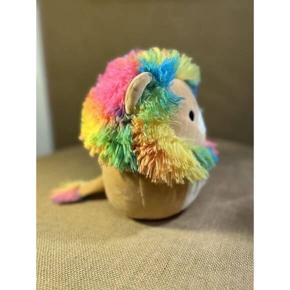 Sqishmallows Leonard The Lion With Rainbow Mane By Kellytoys - Picture 5 of 12